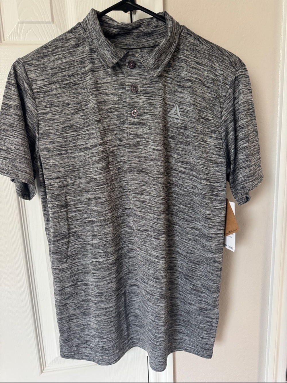 Reebok Men’s Heather Grey Performance Polo
